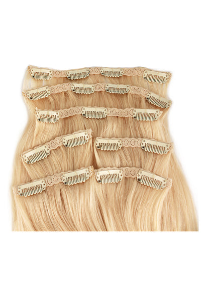 21" Clip In Hair Extensions: No 613 Monroe Blonde - Celebrity Strands
 - 3