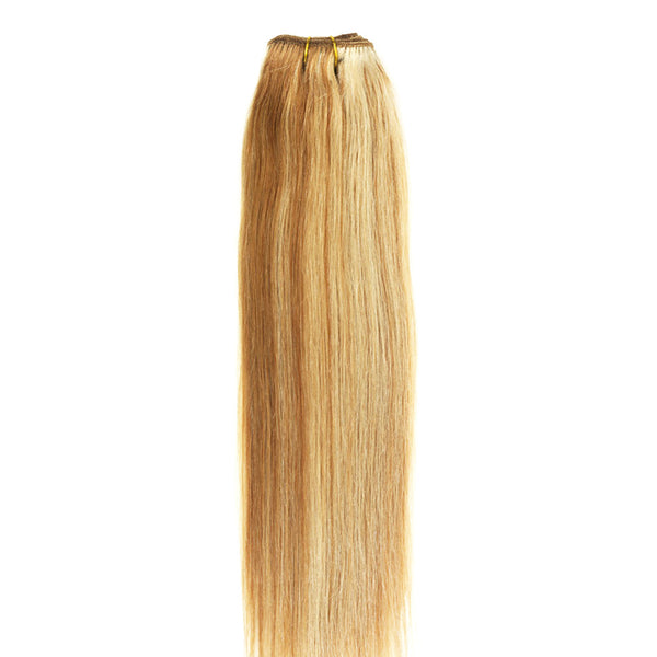 16" Clip In Remy Hair Extensions: Blonde/ Monroe Blonde No. P27-613 - Celebrity Strands
 - 4