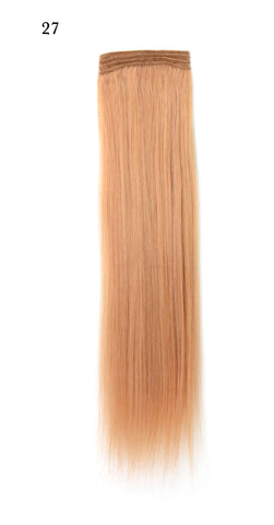 Weft Human Hair Extensions: Color #27 Honey Blonde