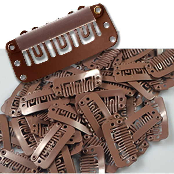 18" Clip In Remy Hair Extensions: Chestnut Brown No. 6 - Celebrity Strands
 - 5