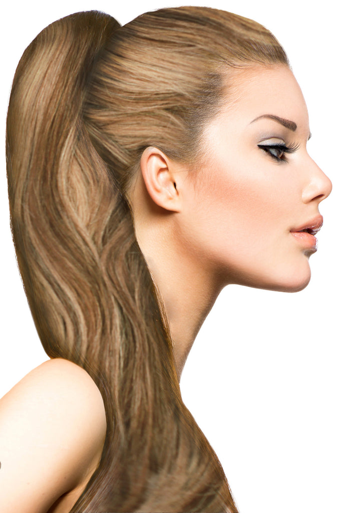 16" Clip In Hair Extensions: No. P6-27 Chestnut Brown/ Blonde - Celebrity Strands
 - 1