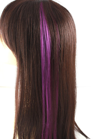 Single Clip Hair Extension: Purple - Celebrity Strands
 - 1