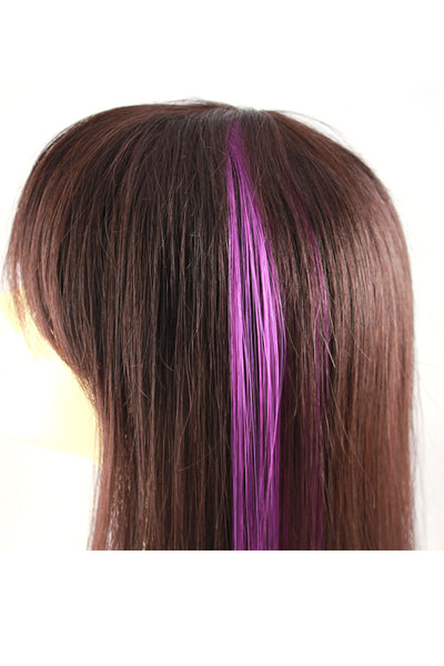 Single Clip Hair Extension: Purple - Celebrity Strands
 - 3