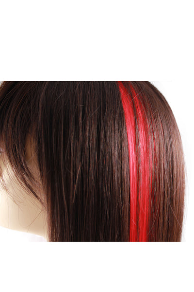 Single Clip Hair Extension: Red - Celebrity Strands
 - 3