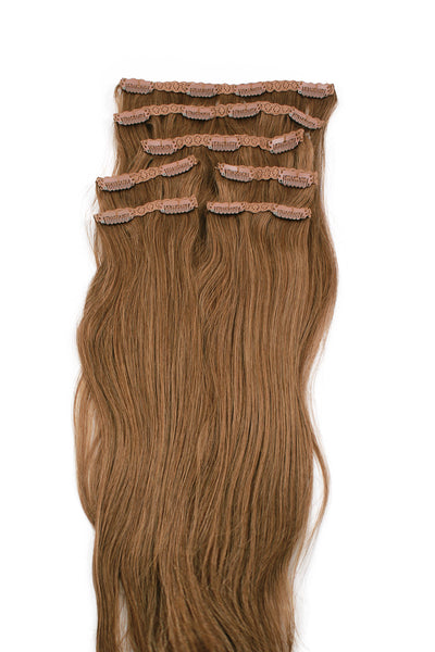 18" Clip In Hair Extensions: No 5 Light Ash Brown - Celebrity Strands
 - 2