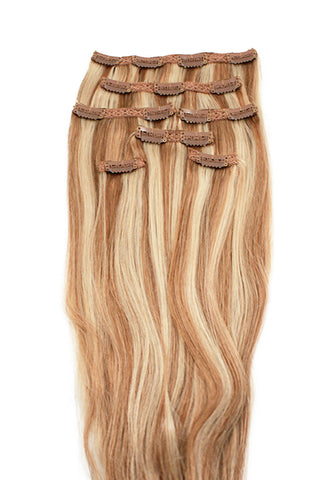18" Clip In Hair Extensions: No P27-613 Blonde/ Monroe Blonde - Celebrity Strands
 - 2