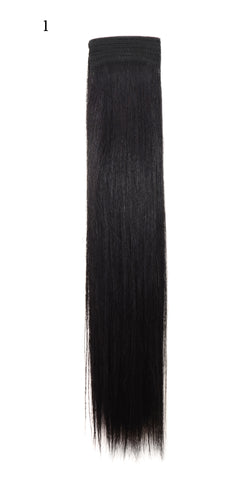 Weft Human Hair Extensions: Color #1 Jet Black
