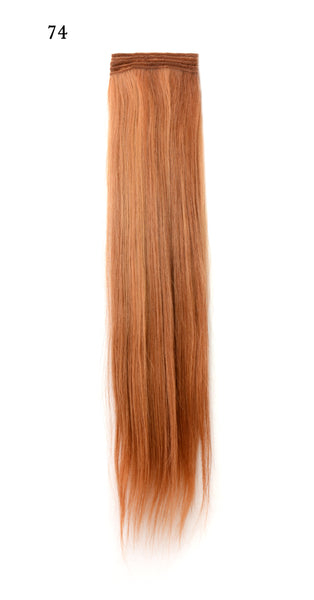 Weft Human Hair Extensions: Color #74 Copper