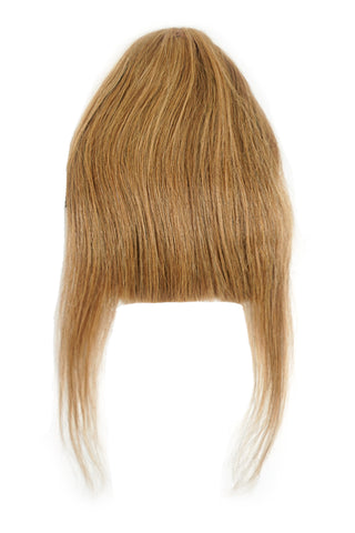 Bang Clip-On Extensions: Color #6/27 Chestnut Brown and Honey Blonde