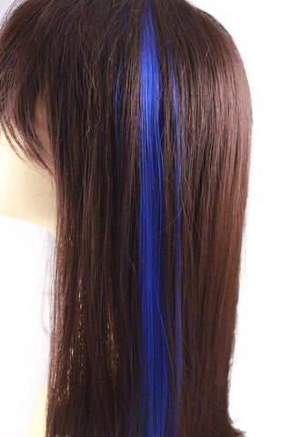 Single Clip Hair Extension: Blue - Celebrity Strands
 - 1