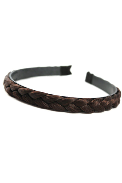 Braided Headband: Dark Brown - Celebrity Strands
 - 2