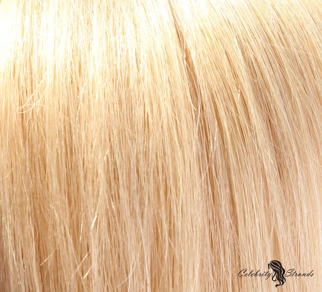 18" Clip In Remy Hair Extensions: Golden Blonde No. 24 - Celebrity Strands
 - 1