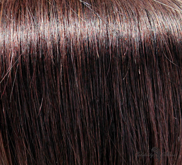 18" Clip In Remy Hair Extensions: Darkest Brown No. 2 - Celebrity Strands
 - 1