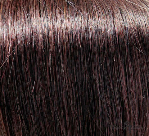 21" Clip In Remy Hair Extensions: Darkest Brown No. 2 - Celebrity Strands
 - 1