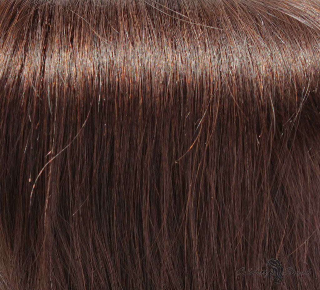 24" Clip In Remy Hair Extensions: Dark Brown No. 3 - Celebrity Strands
 - 1