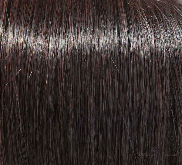 [SharingDiscount] 21" Clip In Remy Hair Extensions: Off Black No. 1B - Celebrity Strands
 - 1