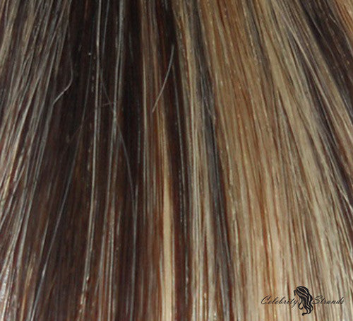 18" Clip In Remy Hair Extensions: Dark Brown/ Monroe Blonde No. P4-613 - Celebrity Strands
 - 1