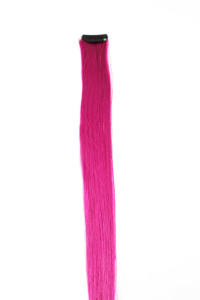 Single Clip Hair Extension: Pink