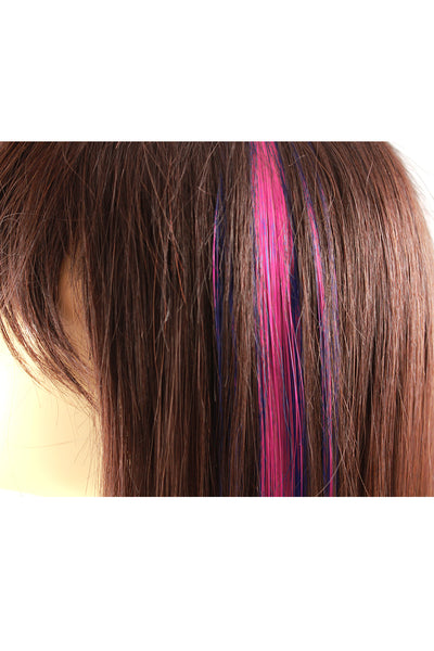 Single Clip Hair Extension: Pink