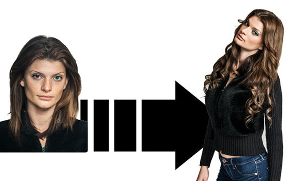 18" Clip In Hair Extensions: No 4 Medium Brown - Celebrity Strands
 - 4