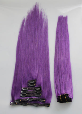 Royal Purple:  21" Clip In Hair Extensions - Celebrity Strands
 - 2