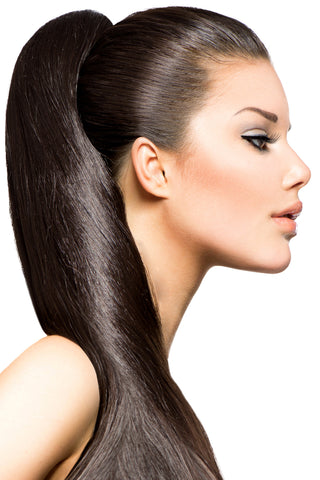 18" Clip In Hair Extensions: No 4 Medium Brown - Celebrity Strands
 - 1