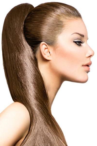 18" Clip In Hair Extensions: No 5 Light Ash Brown - Celebrity Strands
 - 1