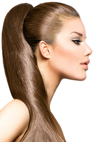18" Clip In Hair Extensions: No 5 Light Ash Brown - Celebrity Strands
 - 1