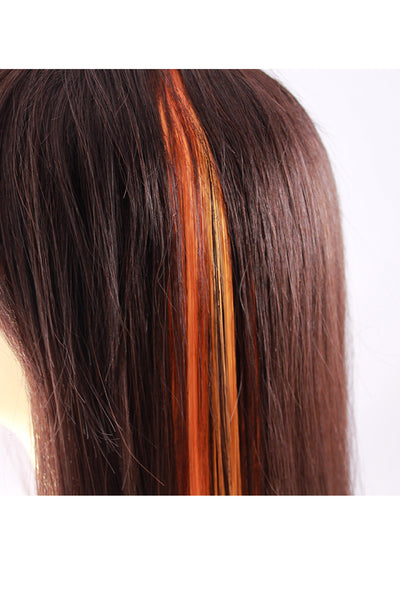 Single Clip Hair Extension: Orange - Celebrity Strands
 - 3