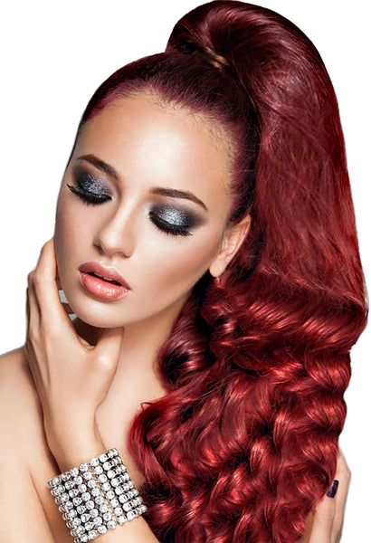 PonyTail Extensions: No 99J Burgundy