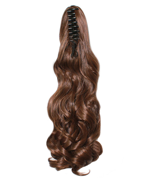 PonyTail Extensions: No M2-30 Dark Brown and Auburn Mix