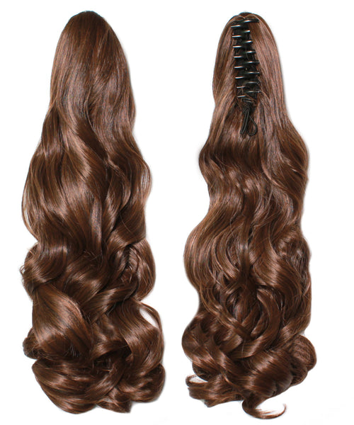 PonyTail Extensions: No M2-30 Dark Brown and Auburn Mix