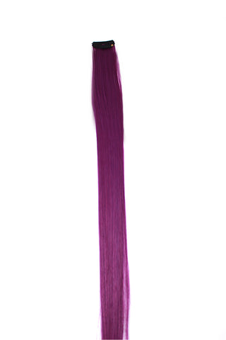 Single Clip Hair Extension: Purple - Celebrity Strands
 - 2