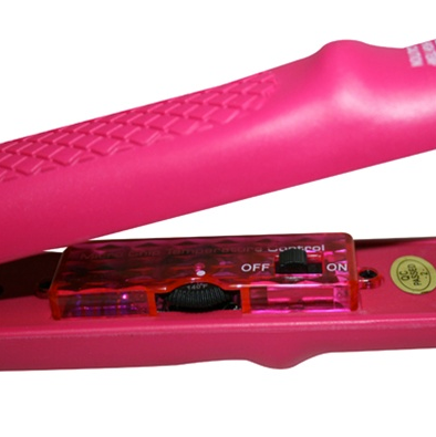 Pink- Tourmaline Plate Hair Straightener 1" - Celebrity Strands
 - 2