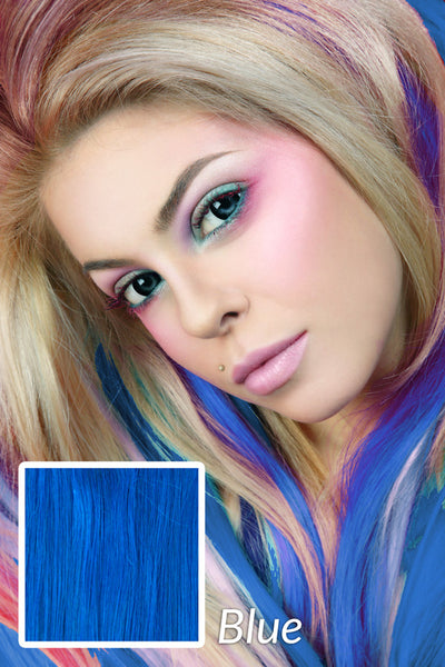 Alluring Blue:  21" Clip In Hair Extensions - Celebrity Strands
 - 4