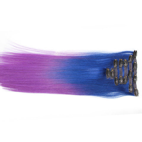 Blue/Purple (2-Toned):  21" Clip In Hair Extensions - Celebrity Strands
 - 1