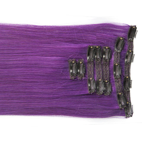 Royal Purple:  21" Clip In Hair Extensions - Celebrity Strands
 - 1
